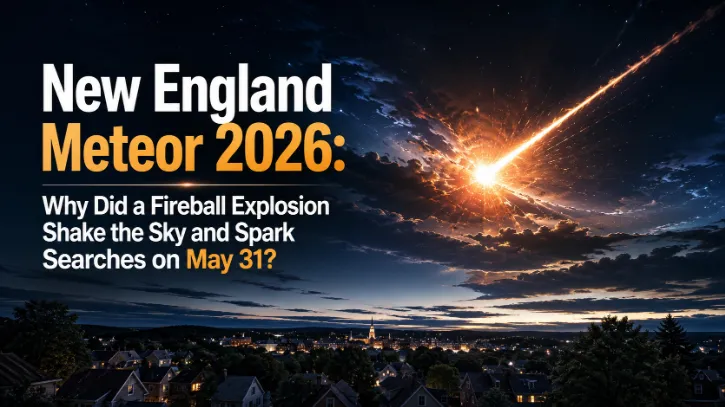 New England Meteor 2026: Why Did a Fireball Explosion Shake the Sky and Spark Searches on May 31?