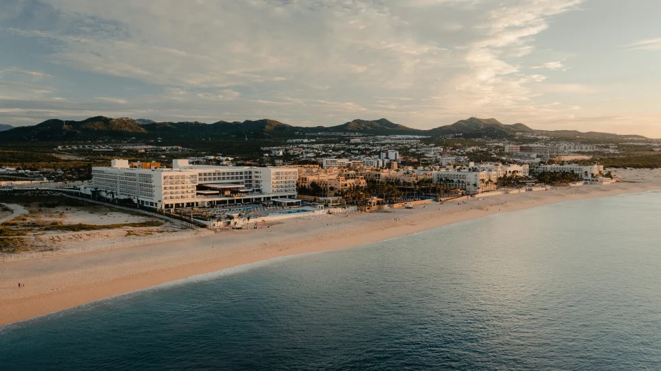 Coastal resort development viewed from above